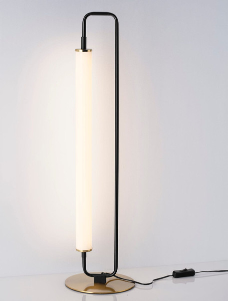 Nova Luce LED Tischleuchte Wetro 20W warmweiss 3000K Schwarz Gold Metall Ø18cm 9002084