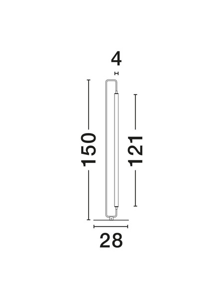 Nova Luce LED Stehleuchte Wetro 32W warmweiss 3000K Schwarz Gold Metall 150cm 9002085