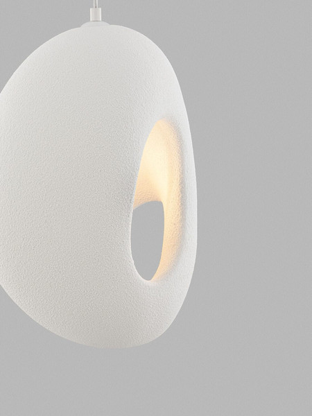 Nova Luce Pendelleuchte Tempus E27 Weiß 40x30cm 9002670