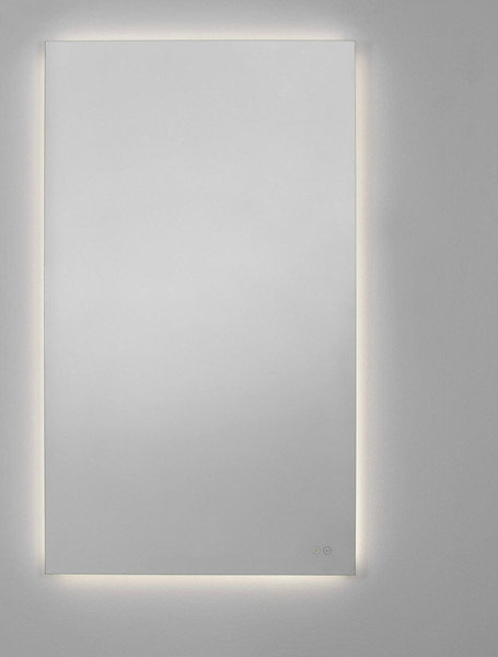 Nova Luce LED Spiegel Alda 53W warmweiss 3000K IP44 Aluminium Spiegelglas 120x70cm 9006027
