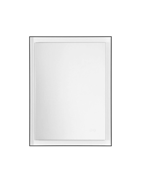 Nova Luce LED Spiegel Ural 29W warmweiss 3000K IP44 Aluminium Spiegelglas 80x60cm 9006037