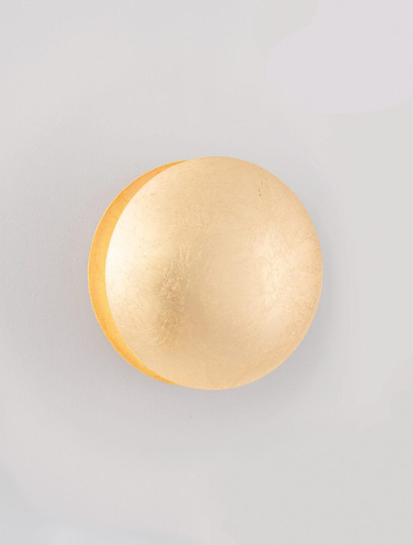 Nova Luce LED Wandleuchte Soleil 6W warmweiss 3000K Blattgold Aluminium Ø20cm 9006081