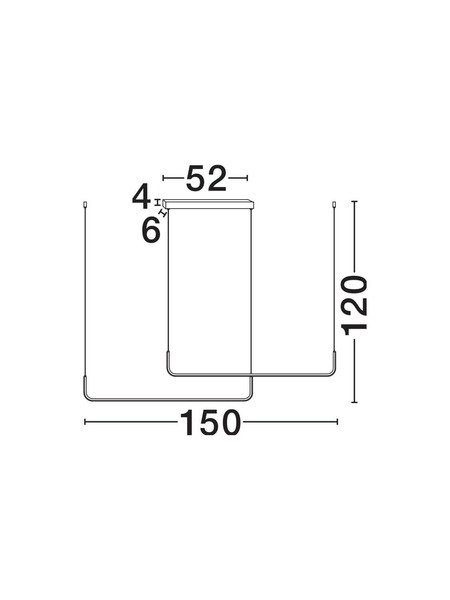 Nova Luce LED Pendelleuchte Strita dimmbar 40W warmweiss 3000K Schwarz Aluminium 150cm 9006088
