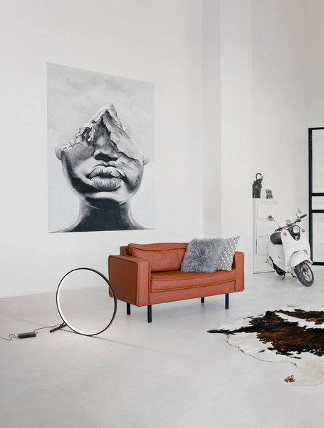 Nova Luce LED Stehleuchte Hola 46W warmweiss 3000K Schwarz Aluminium Ø80cm 9006098