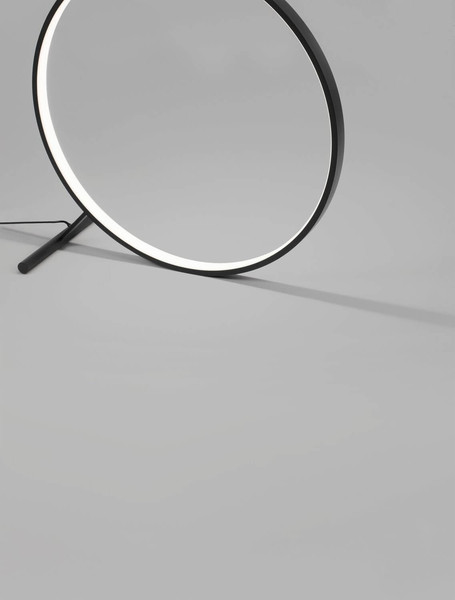Nova Luce LED Stehleuchte Hola 46W warmweiss 3000K Schwarz Aluminium Ø80cm 9006098