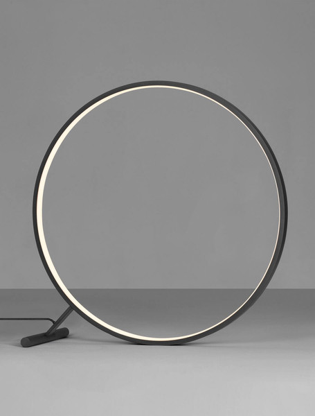 Nova Luce LED Stehleuchte Hola 46W warmweiss 3000K Schwarz Aluminium Ø80cm 9006098
