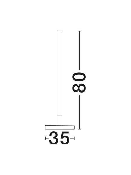 Nova Luce LED Stehleuchte Hola 46W warmweiss 3000K Schwarz Aluminium Ø80cm 9006098