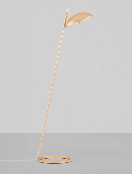 Nova Luce LED Stehleuchte Flute dimmbar 30W warmweiss 3000K Gold Aluminium 153cm 9006099