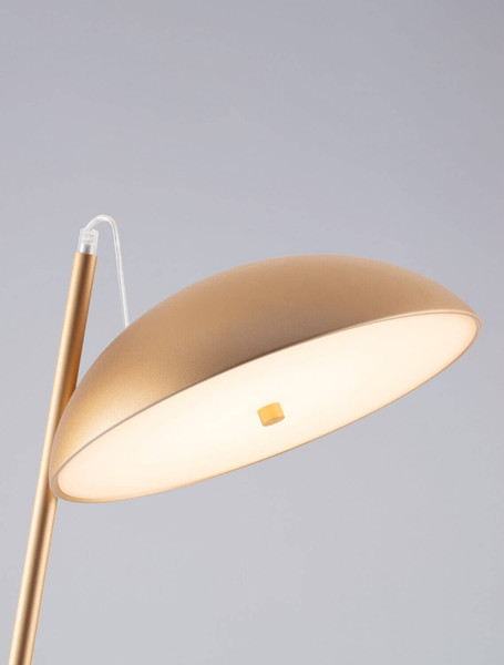 Nova Luce LED Stehleuchte Flute dimmbar 30W warmweiss 3000K Gold Aluminium 153cm 9006099