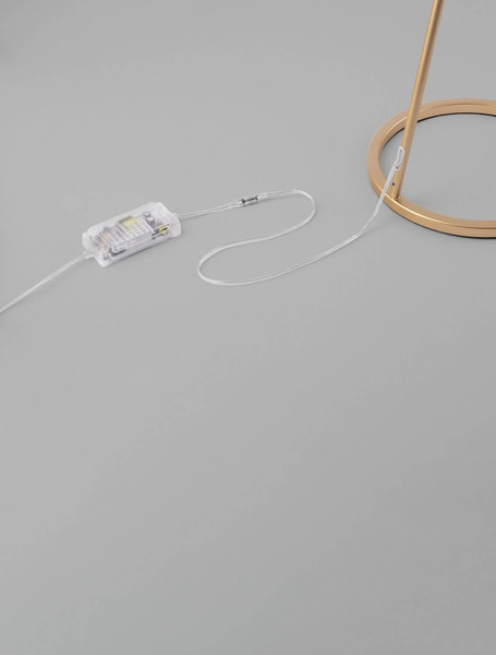 Nova Luce LED Stehleuchte Flute dimmbar 30W warmweiss 3000K Gold Aluminium 153cm 9006099