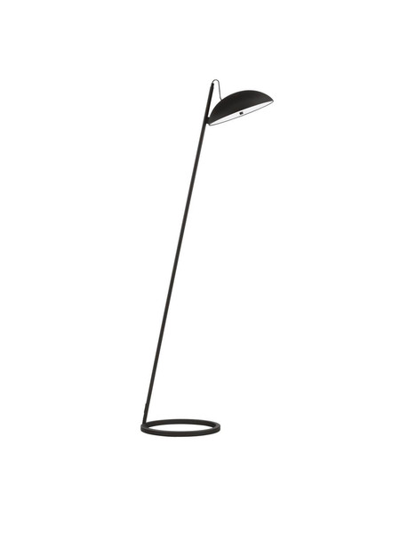 Nova Luce LED Stehleuchte Flute dimmbar 30W warmweiss 3000K Schwarz Aluminium 153cm 9006100