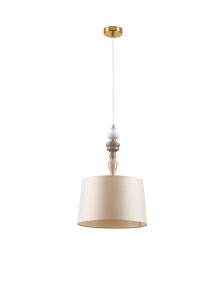 Nova Luce Pendelleuchte Damo E27 Mehrfarbig Metall Keramik Ø34cm 9009146
