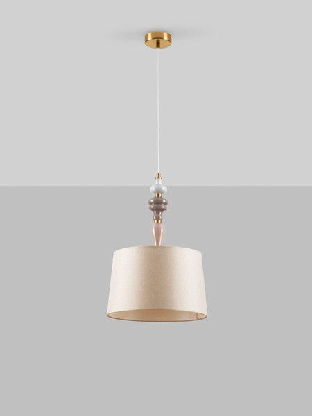 Nova Luce Pendelleuchte Damo E27 Mehrfarbig Metall Keramik Ø34cm 9009146