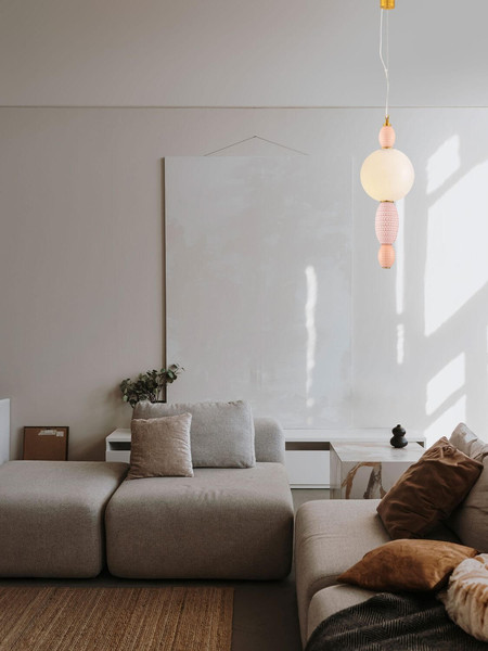 Nova Luce LED Pendelleuchte Obrie 12W warmweiss 3000K Mehrfarbig Glas Metall Ø20cm 9009152