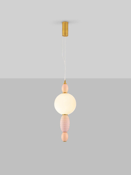 Nova Luce LED Pendelleuchte Obrie 12W warmweiss 3000K Mehrfarbig Glas Metall Ø20cm 9009152