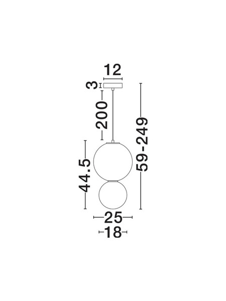 Nova Luce LED Pendelleuchte Noesis 7W warmweiss 3000K Bordeaux Schwarz Opal Glas Metall Ø25cm 9009191