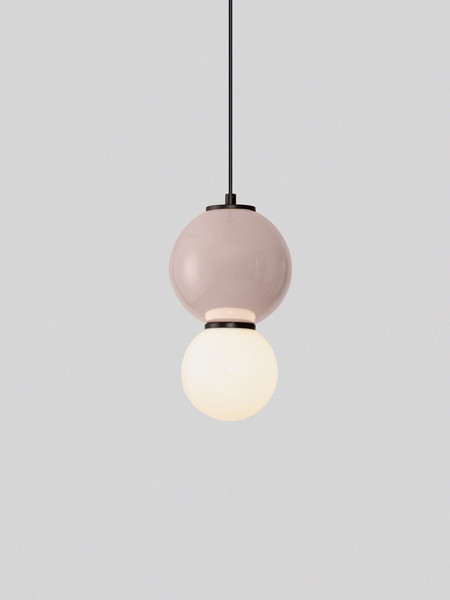Nova Luce LED Pendelleuchte Noesis 4W warmweiss 3000K Mokka Schwarz Opal Glas Metall Ø15cm 9009200