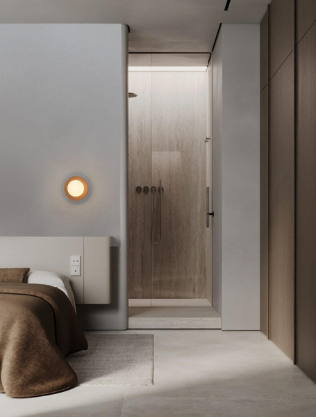 Nova Luce Wandleuchte Orbique G9 Mokka Opal Glas Keramik Ø22cm 9009210