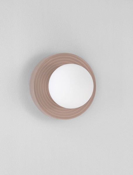 Nova Luce Wandleuchte Orbique G9 Mokka Opal Glas Keramik Ø22cm 9009210