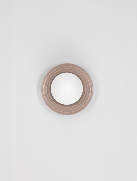 Nova Luce Wandleuchte Orbique G9 Mokka Opal Glas Keramik Ø16cm 9009214