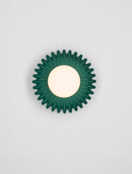 Nova Luce Wandleuchte Petel G9 Jaspis Opal Glas Keramik Ø23,5cm 9009217