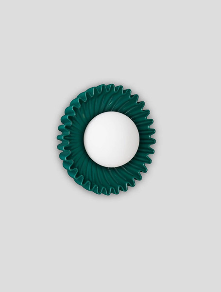 Nova Luce Wandleuchte Petel G9 Jaspis Opal Glas Keramik Ø23,5cm 9009217