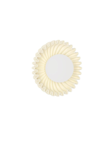 Nova Luce Wandleuchte Petel G9 Creme Opal Glas Keramik Ø23,5cm 9009218