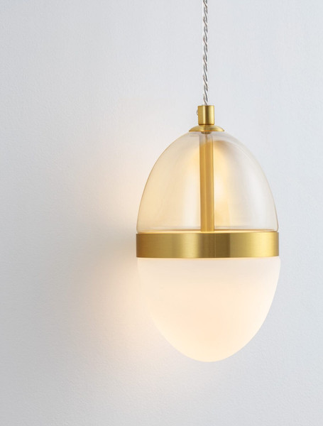 Nova Luce LED Wandleuchte Egna 13W warmweiss 3000K Cognac Gold Opal Glas Metall 48x12cm 9009282