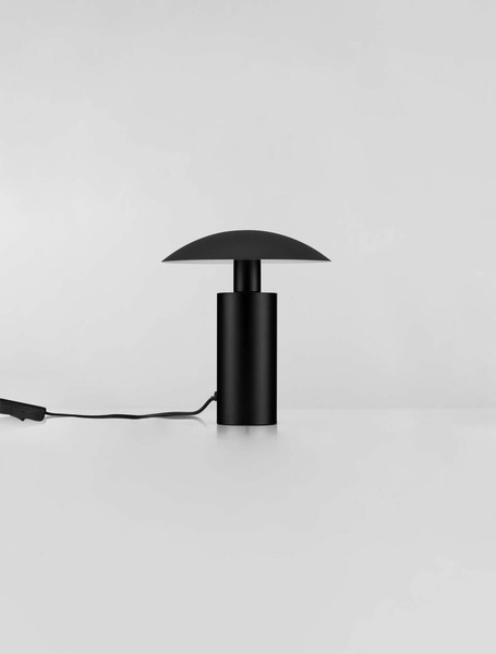 Nova Luce LED Tischleuchte Karpos 5W warmweiss 3000K Schwarz Metall Ø20cm 9011321