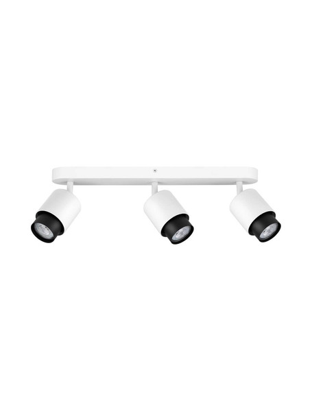 Nova Luce Deckenstrahler Ison schwenkbar 3-flammig 3xGU10 Weiß Metall 48x17cm 9011328