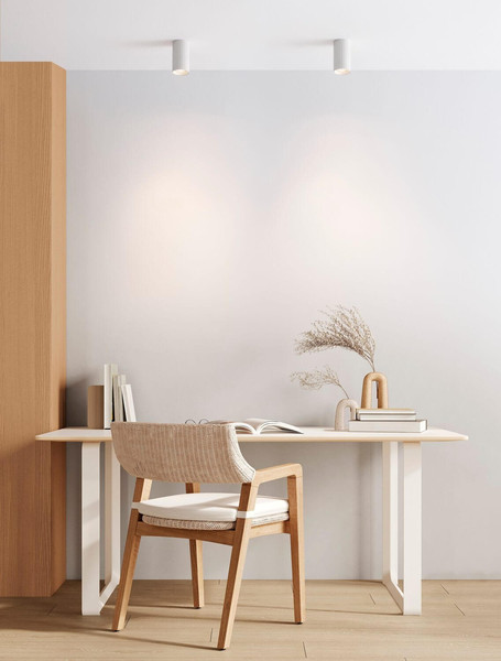 Nova Luce Deckenleuchte Mare GU10 Weiß Aluminium Ø5,5cm 9011332