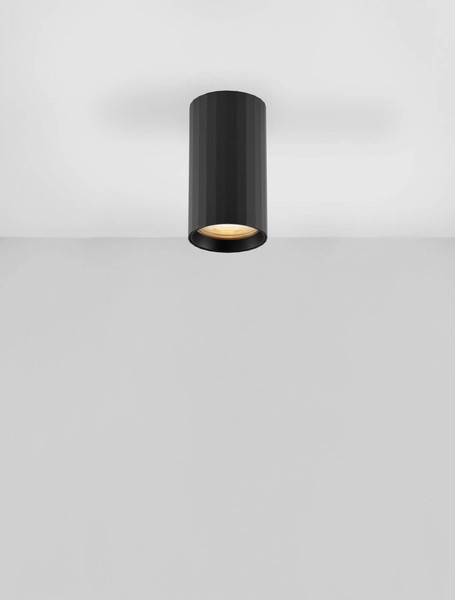 Nova Luce Deckenleuchte Mare GU10 Schwarz Aluminium Ø5,5cm 9011333