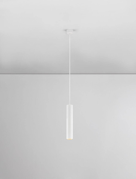 Nova Luce Pendelleuchte Mare GU10 Weiß Aluminium Ø5,5cm 9011334