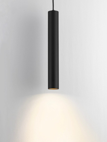 Nova Luce Pendelleuchte Ami GU10 Schwarz Aluminium Ø5,5cm 9011337