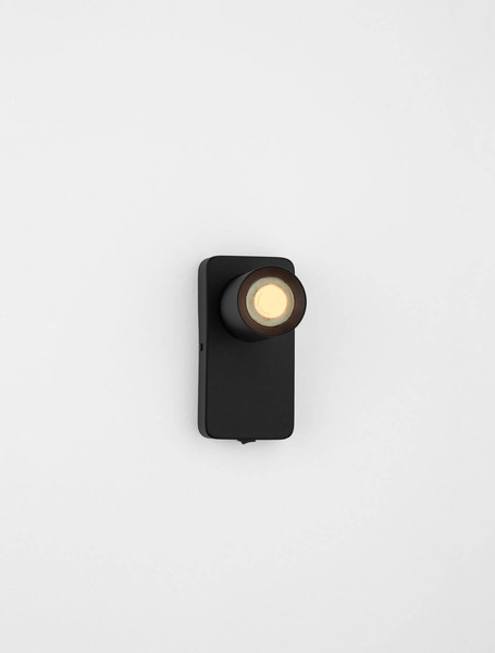 Nova Luce Wandleuchte Cosmina schwenkbar GU10 Schwarz Aluminium Ø11cm 9011338