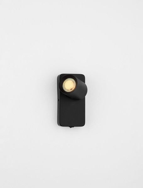 Nova Luce Wandleuchte Cosmina schwenkbar GU10 Schwarz Aluminium Ø11cm 9011338