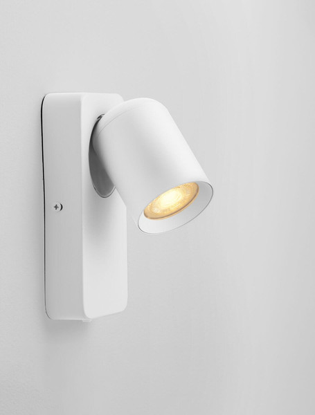 Nova Luce Wandleuchte Cosmina schwenkbar GU10 Weiß Aluminium Ø11cm 9011339
