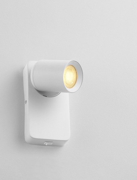 Nova Luce Wandleuchte Cosmina schwenkbar GU10 Weiß Aluminium Ø11cm 9011339