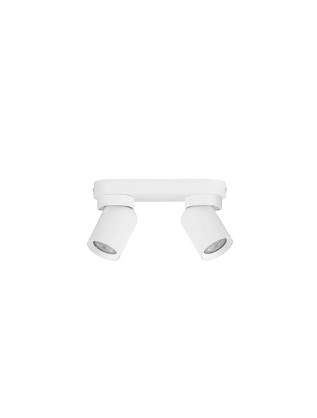 Nova Luce Deckenstrahler Amecy schwenkbar 2-flammig 2xGU10 Weiß Aluminium 22x12,5cm 9011341
