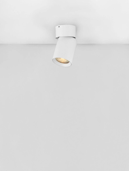 Nova Luce Deckenstrahler Amecy schwenkbar GU10 Weiß Aluminium Ø6cm 9011347