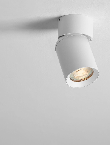 Nova Luce Deckenstrahler Amecy schwenkbar GU10 Weiß Aluminium Ø6cm 9011347