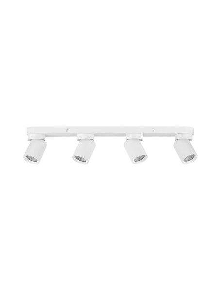 Nova Luce Deckenstrahler Amecy schwenkbar 4-flammig 4xGU10 Weiß Aluminium 60x12,5cm 9011351