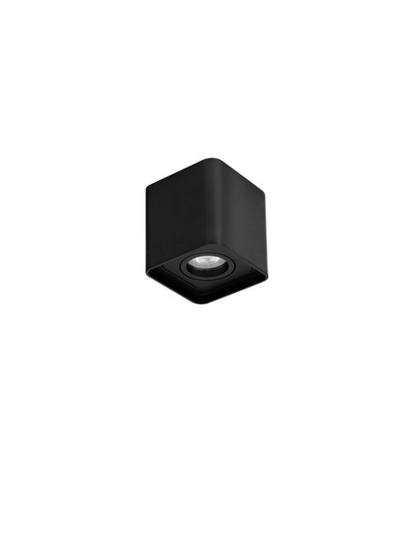 Nova Luce Deckenleuchte Monique schwenkbar GU10 Schwarz Aluminium 10x8,5cm 9011352