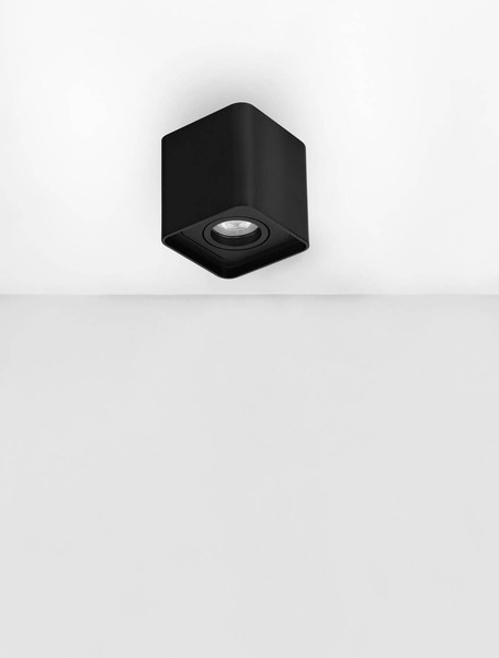 Nova Luce Deckenleuchte Monique schwenkbar GU10 Schwarz Aluminium 10x8,5cm 9011352