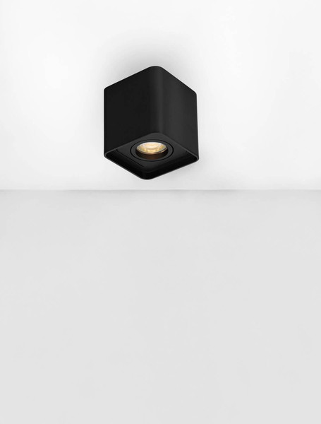 Nova Luce Deckenleuchte Monique schwenkbar GU10 Schwarz Aluminium 10x8,5cm 9011352