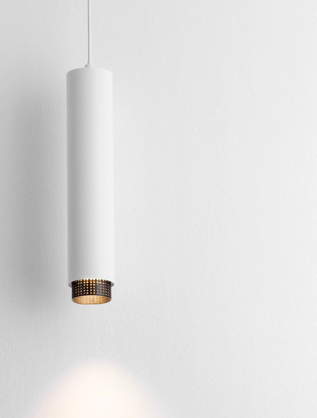 Nova Luce Pendelleuchte Nessi GU10 Weiß Schwarz Aluminium Ø6cm 9011406