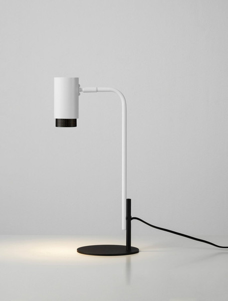 Nova Luce Tischleuchte Nessi schwenkbar GU10 Weiß Schwarz Aluminium 42x17cm 9011408
