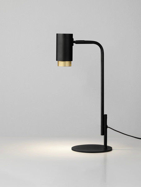 Nova Luce Tischleuchte Nessi schwenkbar GU10 Schwarz Gold Aluminium 42x17cm 9011409