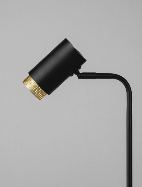Nova Luce Tischleuchte Nessi schwenkbar GU10 Schwarz Gold Aluminium 42x17cm 9011409