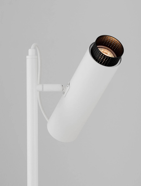 Nova Luce Stehleuchte Nessi schwenkbar GU10 Weiß Schwarz Aluminium 160cm 9011410